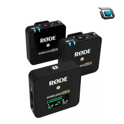 Micrófono inalámbrico Rode Wireless GO II sistema compacto digital para 2 personas / grabador