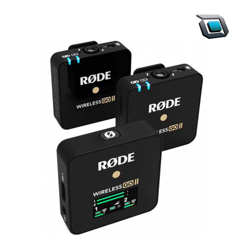 Micrófonos inalámbricos Rode Wireless GO II para 2 personas / grabador