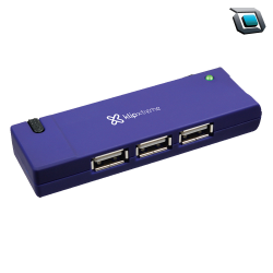 KlipXtreme KUH-400G - Hub -USB de 4  Puertos x USB 2.0