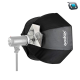 Reflector octágono Godox SB-UE para sombrilla de 47.2 in con rejilla de panal para flash Speedlight (montaje Bowen)