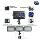 Luz de vídeo LED VILTROX 3300K-5600K bicolor