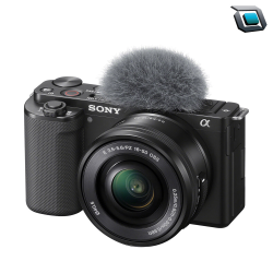 Cámara Sony ZV-E10 con lente de 16-50mm (Mirrorless)..
