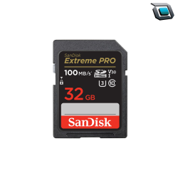 Tarjeta de memoria SanDisk Extreme PRO UHS-I SDHC de 32GB 100 MBs..