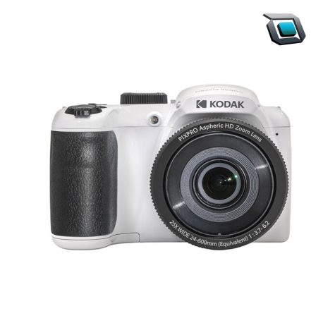 Cámara digital Kodak PIXPRO AZ255 (Blanco) Sensor CMOS BSI de 16 MP