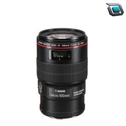 Lente Canon EF 100 mm f/2.8L Macro IS USM.