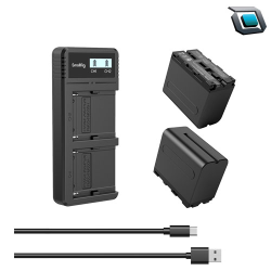 Baterías SmallRig para Sony NP-F970 (2 Pack Baterias+Cargador).