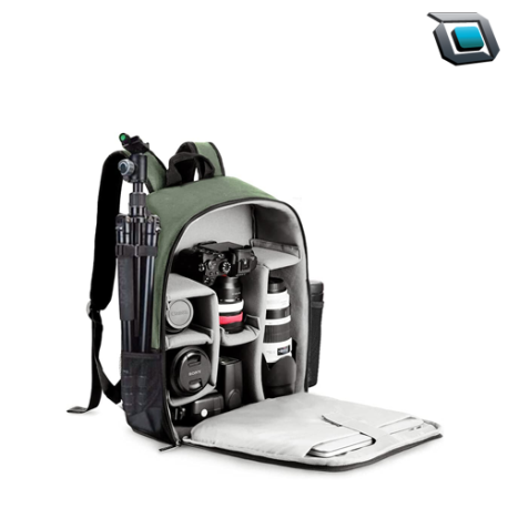 CADeN Mochila para cámara DSLR profesional con puerto de carga USB,  cubierta de lluvia, mochila para portátil de fotografía para mujeres y  hombres