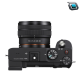 Cámara  mirrorless Sony A7C con lente de 28-60 mm