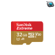 Tarjeta de memoria SanDisk Extreme UHS-I microSDHC de 32 GB con adaptador SD