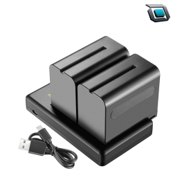 Kit de Baterias + Cargador Neewer NP-F970 Para Sony  F960, F950, F770, F750, F570, F550.