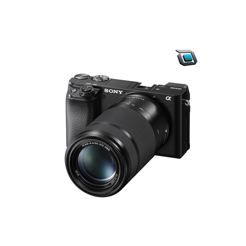 cámara digital sony cuerpo + lente zoom potente 16-50mm ilce-6100l