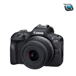 Cámara sin espejo Canon EOS R100 con lente de 18-45 mm Mirrorles.
