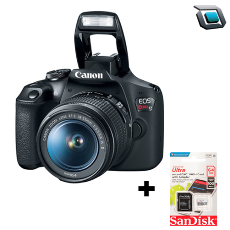 Camara Canon EOS Rebel T7 + lente 18-55mm DC III / Canon Reflex nuevas