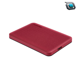 Disco duro portátil Toshiba Canvio Advance  2TB HDD USB-A 3.2 Gen 1 (rojo)..