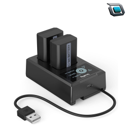 Baterías SmallRig para Sony NP-FW50 (2 Pack Baterias+Cargador)