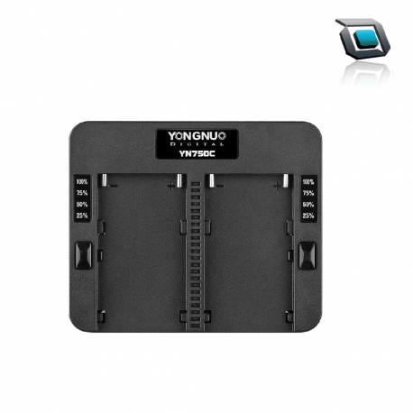 Cargador de batería de litio profesional Yongnuo YN750C. - Imagen 2