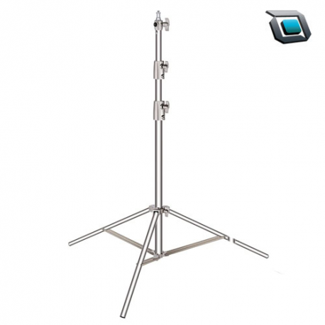 Neewer Soporte de luz de acero inoxidable con adaptador universal de (99 cm a 260 cm)..