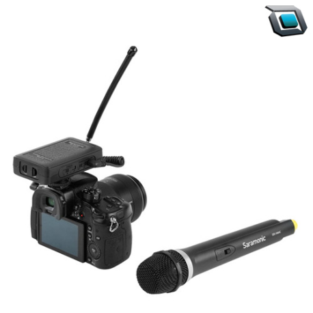 Micrófono VHF inalámbrico Saramonic con receptor portátil WM4CA. - Imagen 3