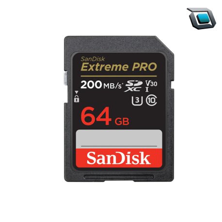 Tarjeta de memoria 64GB SanDisk Extreme PRO UHS-I SDXC-200Mbs