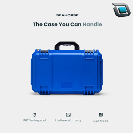 Estuche rígido Seahorse SE830 para protección de equipos / color (azul). - Imagen 3