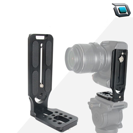 Adaptador en L universal para trípodes estabilizadores.