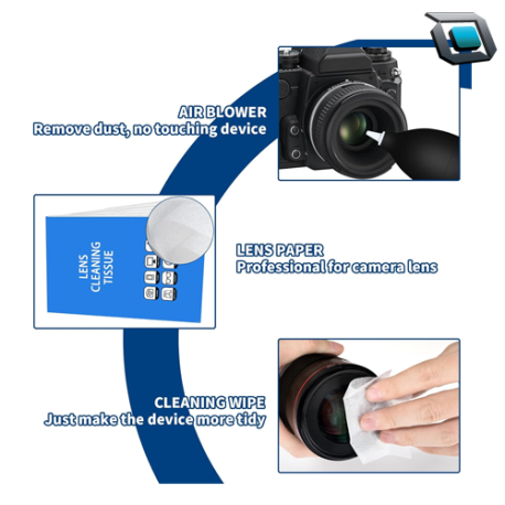 Kit de limpieza Aispour 10 en 1 para lente, cuerpo y accesorios fotográfico.. - Imagen 5