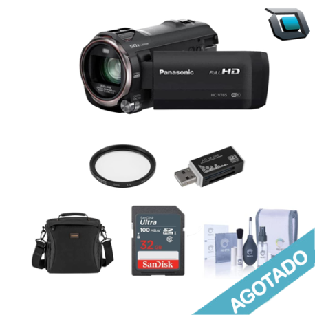Filmadora Panasonic HC-V785K Bundle Kit.