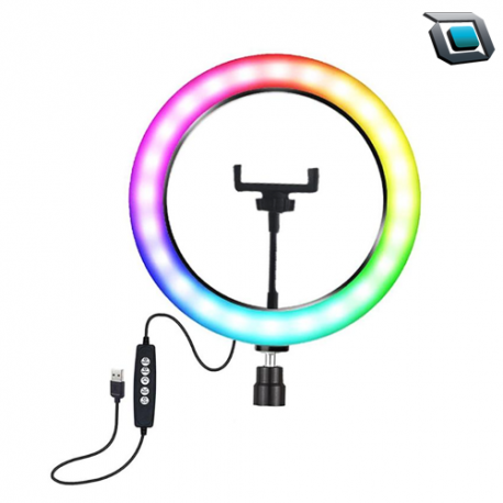 Aro de luz Led RGB MJ30 12″ con Trípode... - Imagen 3