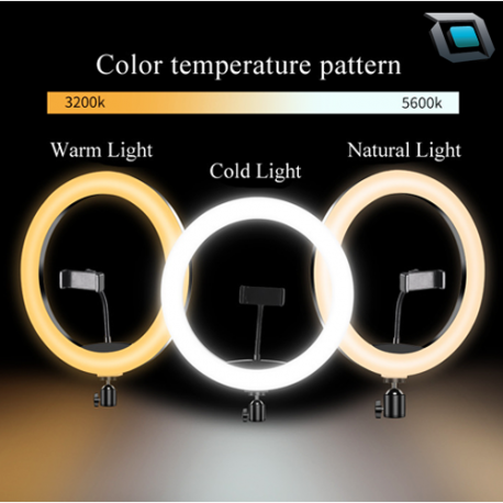 Aro de luz Led RGB MJ30 12″ con Trípode... - Imagen 5