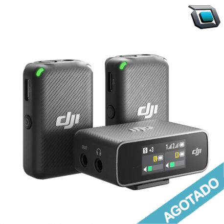 DJI Mic Dual (2 TX + 1 RX + Estuche de carga) Compact Digital Wireless