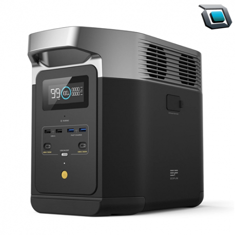 Estación de energía portátil EcoFlow DELTA 2,  Potencia 1800w..
