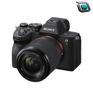 Cámara Sony Alpha A7 IV full frame con lente 28-70mm, ideal para fotografía y video híbrido con sensor de alta resolución, enfoque avanzado y grabación 4K.