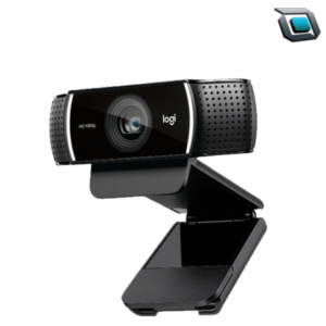 Cámara web Logitech C922 Pro HD Stream con video Full HD 1080p a 60 fps, enfoque automático y corrección de luz, diseñada para streaming y videollamadas profesionales.