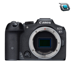 Cámara Canon EOS R7 mirrorless (solo cuerpo), con sensor APS-C de alto rendimiento, ideal para fotografía deportiva, de naturaleza y contenido profesional.
