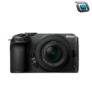 Cámara mirrorless Nikon Z30 con lente 16-50 mm VR. Compacta y ligera, perfecta para creadores de contenido, con sensor de 20.9 MP, video 4K y enfoque automático rápido.