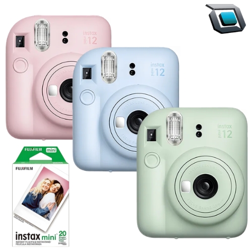 Cámara Fujifilm Instax Mini 12 + Cartucho de 20 Instax Film