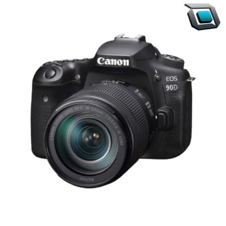 Cámara-Canon 90D-Kit lente 18-135mm