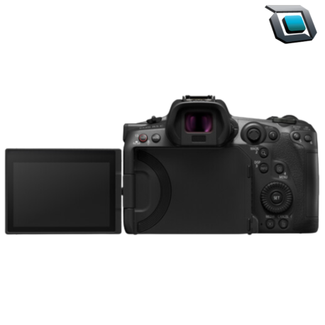 Cámara Canon EOS R5 C mirrorless de cine, con sensor full frame y grabación en 8K, diseñada para producción cinematográfica y contenido profesional de alto nivel.