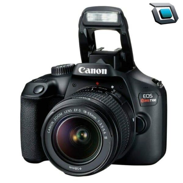 Camara Canon T100 /4000D Lente Kit 18-55mm (Reflex)