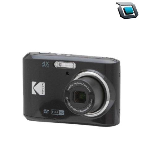 Cámara digital Kodak PIXPRO FZ45-BK negra con lente fijo, sensor de 16MP y zoom óptico 4x, ideal para capturar momentos cotidianos con facilidad y calidad.
