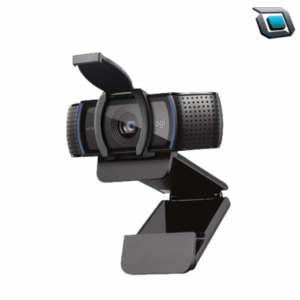 Cámara web Logitech C920s Pro HD con grabación en Full HD 1080p, enfoque automático y tapa de privacidad integrada, ideal para videollamadas y streaming de alta calidad.