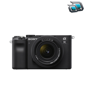 Cámara Sony A7C mirrorless full frame con lente 28-60mm, diseño compacto con alto rendimiento en foto y video, ideal para creadores móviles y profesionales.