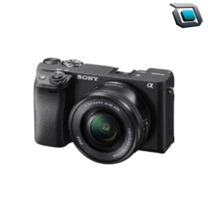 Cámara Sony Alpha A6400 mirrorless con lente 16-50mm, ideal para creadores que buscan enfoque automático ultrarrápido, grabación en 4K y portabilidad.