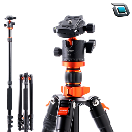 TRIPODE K&F CONCEPT K254A3 - KF09.089V1 (Altura 175 cm)..