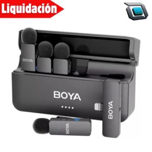 Micrófono Lavalier Inalámbrico Boya By-v4 D Para iPhone Podcast Color Lightning