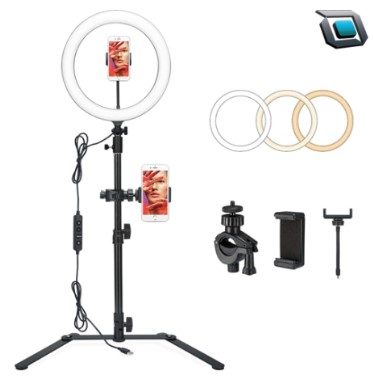 Aro de luz LED Godox LR120 de 12 " con soporte de escritorio