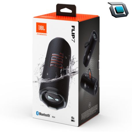 Parlante JBL Flip 7, Portátil Bluetooth, AI Sound Boost, IP68 (Negro) - Imagen 3
