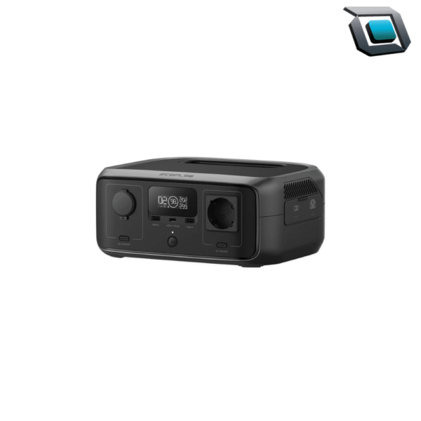 Estación de carga EcoFlow RIVER 3 portátil con múltiples puertos (USB‑C, USB‑A, AC) y capacidad de energía para exteriores, ideal para viajes, emergencias y actividades al aire libre.