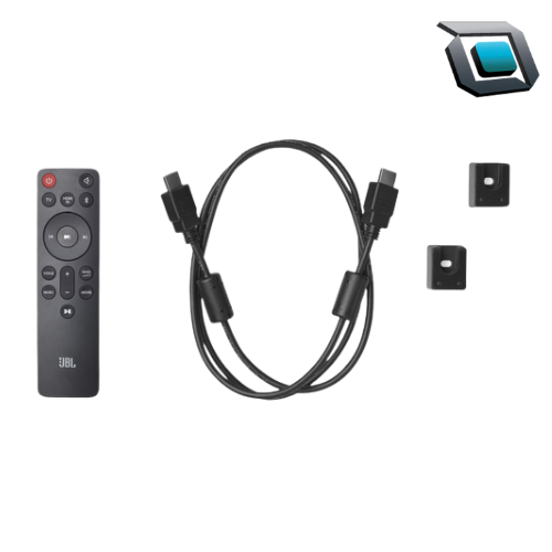 Barra de sonido JBL SB580 negra con diseño elegante y sonido envolvente.