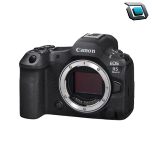Cámara sin espejo Canon EOS R5 Mark II Full Frame de alta resolución sobre fondo blanco.